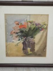 4364-ÜNLÜ RESSAM YURDAGÜL DÖL İMZALI SULU BOYA RESİM TABLO***KOLEKSİYONUMDAN****