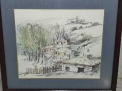 4367-ÜNLÜ RESSAM YURDAGÜL DÖL 19.01.1985 İMZALI SULU BOYA RESİM TABLO***KOLEKSİYONUMDAN***