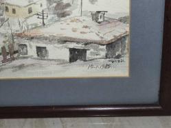 4367-ÜNLÜ RESSAM YURDAGÜL DÖL 19.01.1985 İMZALI SULU BOYA RESİM TABLO***KOLEKSİYONUMDAN***