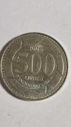 LÜBNAN 2006 500 LİVRES