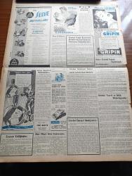 Yeni İstanbul Gazetesi - 5 Mayıs 1953 - Arap Birliği Genel Sekreteri Abdülhalik Hassune'in Yeni İstanbul' Beyanatı - Kore'deki Esirler İçin Tarafsız Memleket Pakistan - Irak Kralı Majeste 2. Faysal'ın Emirgandaki Büyük Köşkü - Başbakan Adnan Menderes Basın Toplantısında İç Ve Dış Meseleleri İzah Etti - Kiralara Yüzde Elli Zam Katileşti - Cumhuriyet Halk Partisi Kurultayı 22 Haziran'da Toplanacak - Yazar Ernest Hemingway Pulitzer'i Kazandı - Küçük İnsanlar Yazan Faik Baysal Yazı Dizisi - Sadi Batu Doğubank Umum Müdürü Oldu - Filarmoni Orkestrası Sanatkarlarına Beyaz Elbise Yaptırılıyor - Daktilo İle Yapılmış Resimler Sergisi - Meşhur Romancı Somerset Maugham İzmir'e Geldi - Tahran'da Suikastçıların İtirafları - İş Ve İşçi Bulma Kurumu - Takas Sistemi Islaha Muhtaçtır - Şoförlerin Bile Paşa Olduğu Memleket Ürdün - Futbol Seyretmeyen Ressam Futbolcuyu Nasıl Çizer - Selve Motorları - Scherk Yüz Losyonu - Gripin - Çapamarka - Facit Makineleri