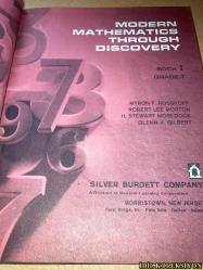 MODERN MATHEMATİCS THROUGH DİSCOVERY - BOOK I - GRADE 7 - MYRON F. ROSSKOPF / ROBERT LEE MORTON / H. STEWART MOREDOCK / GLEEN A. GİLBERT - SİLVER BURDETT COMPANY - İNGİLİZCE KİTAP (KEŞFET YOLUYLA MODERN MATEMATİK - KİTAP I - 7. SINIF)
