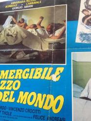 Çılgın Denizaltı, ORİJİNAL İTALYANCA SİNEMA AFİŞİ - IL SOMMERGIBLE PIU' PAZZO DEL MONDOE, 1982, FİLM AFİŞİ / POSTERİ - BÜYÜK BOY - ORİJİNAL - 66 X 47 cm EBADINDA - Original Turkish Big Size Movie Poster - Mariano Laurenti, Anna Maria Rizzoli, Bombolo, Enzo Cannavale, Giorgio Ariani, Saverio Vallone, Gianni Ciardo, Vincenzo Crocitti, Roberto Caporali, Ernst Thole, Felice Andreasi, Sergio Di Pinto, Roberta Spagnoli, Guido Nicheli, Franca Mantelli