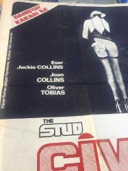 ÇİVİ, ORİJİNAL  SİNEMA AFİŞİ - THE STUD, 1978, FİLM AFİŞİ / POSTERİ - BÜYÜK BOY - ORİJİNAL - 68 X 50 cm EBADINDA - Original Turkish Big Size Movie Poster - Quentin Master, Joan Collins, Oliver Tobias, Sue Lloyd, Mark Burns, Doug Fisher, Walter Gotell, Tony Allyn, Emma Jacobs, Peter Lukas, Natalie Ogle, Constantine Gregory, AKÜN FİLM, ROMANI VE PLAĞI SATIŞ REKORU KIRAN FİLM