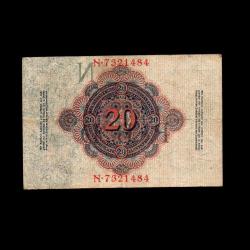 ALMANYA (1914) - 20 Mark (ÇT 7,0/10)