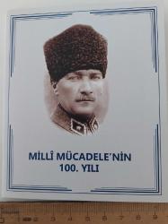 2019 MİLLİ MÜCEDELENİN 100.YILDÖNÜMÜ NUMARALI BLOK PULLU MİNİ PORTFÖYÜ ORİJİNAL MNH 00549 NOLU ÇOK NADİR