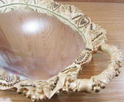 SWAROVSKİ TaŞ SüSLeMeLİ AYNALI TEPSİ....ÇoK ŞıK