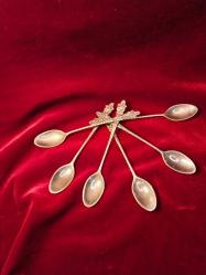 ÇAY KAŞIKLARI OLDUKÇA YAŞLI ESKİNİN TEMİZ KALMIŞ ÇAY KAŞIKLARI