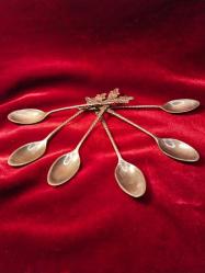 ÇAY KAŞIKLARI OLDUKÇA YAŞLI ESKİNİN TEMİZ KALMIŞ ÇAY KAŞIKLARI