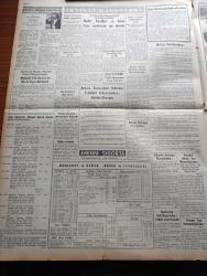 Yeni İstanbul Gazetesi - 31 Mayıs 1953 - General Necip'in Yeni İstanbul'a Beyanatı - Kore Tugayımız 3000 Kızılı Yok Etti - Adnan Menderes ve Fuat Köprülü Dün Londra'ya Gitti - İstanbul Belediye Tarafından Gülhane Parkında Hazırlanan Çiçek Bayramı - İngiltere Dışişleri Bakanı Eden Üçüncü Kez Ameliyat Olacak - Sadi Irmak - Cicim Yazan Collette Yazı Dizisi - Fatih Sultan Mehmet Devrinin Sağlık Anlayışı - Zeynep Sultan Camii - Hitler'in Sofrabaşı Konuşmaları Çeviren Azize Erten Yazı Dizisi - Yunanistan'a Sığır Satışı - Cüneyt Gökçer Fatih Sultan Mehmet Rolünde - Devlet Tiyatrosunun Temsilleri - 1953 Yaz Modası Üzerine 10 Not - Paris'e Rakip Olmak İsteyen İtalyan Modasından Haber - General Electric Ampul - Çapamarka -  Büyük Eşya Piyangosu - Arı Unları - Jawa Motosikletleri - Yugoslav Milli Takımı Bize Karşı Nasıl Hazırlanıyor - Fetih Kupası - Fenerbahçe Beşiktaş Bugün Karşılaşıyor - Galatasaray Güneşspor'u 3 0 Yendi - Kedi Kaleci Beara