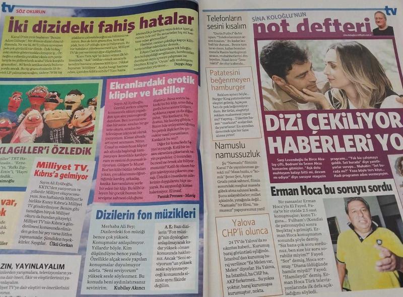 MİLLİYET GAZETESİ MİLLİYET TV TV DERGİ 13 EYLÜL 19 EYLÜL 2014 SAYI  