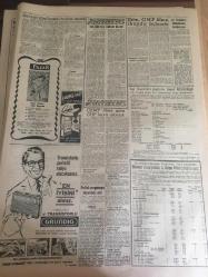 YENİ SABAH GAZETESİ 7 AĞUSTOS 1961  YIL :24 SAYI :8045---Dün fezaya giden ikinci Rus pilotu bu sabah dönecek --Erim ,CHP lilere ikazda  bulundu --Alican ,CHP  Vesayetine girmemiz  isteniyor dedi---CKMP 'lilere göre  CHP hava alacak --Emektar tramvay tarihe karışıyor --Bu çocuklar  ne yapsın : Siyavuşgil --Atatürk 'ün heykeline taş atan  bir sapık  yakalandı ---Rus avcı uçakları bir İran nakliye uçağını düşürdü---Fenerbahçe ,Galatasaray ,Beşiktaş galip --Siyah -Beyazlılar  Galataya 3-1 galip --Fenerbahçe Vefa karşısında beklenileni  gösteremedi :3-1--Beykoz :8 Adalet :0----Şeref İspanya da kalmağa kararlı  ---Galatasaray ,Acar 'ı 4-0 mağlup etti ---Kürek yarışları hadiseli geçti ---