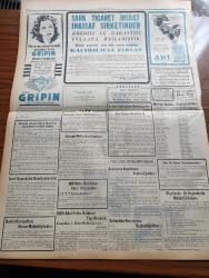 Yeni İstanbul Gazetesi - 19 Temmuz 1953 - Mustafa Nermi - Demirperde'nin Gerisi Karışıyor - Fransa Kraliçesi Christiane Martel Dünya Güzeli Seçildi - Başbakan Adnan Menderes'e Hakaret Suçundan General Sadık Aldoğan Dün Mahkum Oldu - Yeni Kanunlar Yarın Meclise Sevkediliyor - Seferihisar Cezaevi Bomboş Kaldı - Döner Ayna Yazan Halide Edip Adıvar Yazı Dizisi - Rumelihisarının Restorasyonu - Akciğer Veremi Tedavisi Kabil Bir Hastalıktır - İngiliz Kaptanı Rees'e Göre Dumlupınar Kaptanı Suçlu - Baydar Derler - Gökbayrak Leon Cahun - İslam Memleketleri Fikret Adil Yazı Dizisi - İstanbul Kıyıları Boyunca Bir Gezinti - Yeni İstanbul'un Hikayeleri Futbolcunun Kaderi - Tam Beş Dil Bilen Bir Macar Artisti Eva Bartok - Arı Unları - Gripin