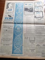 Yeni İstanbul Gazetesi - 7 Haziran 1953 - Mustafa Nermi - Amerika Cumhurbaşkanı Eisenhower'in Güney Kore'ye Son Teklifi - Dumlupınar Faciasının Temsili Tatbikatı Yapıldı - İran'da Komünistlerle Kanlı Bir Sokak Çarpışması - Adnan Menderes Churchill'le Görüştü - İçişleri Bakanı Ethem Menderes Şehrimizde - İzmir Şehir Tiyatrosu İhya Edilecek - Dumlupınar Faciasının Temsili Tatbikatı Yapıldı - Deniz Tarihimizde Yapraklar Ertuğrul Faciası - Cicim Yazan Collette Yazı Dizisi - İstanbul Fethi İçin Törenler Bugün Sona Eriyor - Çorlulu Alipaşa Camii - Windsor Dük'ünün Hatıraları - Memleket Ve Dünya Borsa Ve Piyasaları - Batı Almanya'nın Demirperde İle Ticareti - Baydar Derler Pazar Konuşmaları - Amerikan Gençliğini Kemiren Dert Aşksız Şehvet - Gökbayrak Yazan Leon Cahun Yazı Dizisi - Yaz Modası - İngiltere'de 1. Elizabeth Devrinin Yarattığı İzler - Tarihte İstanbul Ramazanları - Puro Tuvalet Sabunları - Arı Unları - Satılık Humber Marka Otomobil - Ziraat Bankası - Osman Bölükbaşı