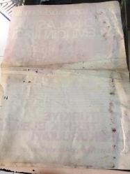 Osman Ayberk-TÜRKİYE 3. TEKNİK ELEMAN KURULTAYI DUYURU AFİŞİ - ORİJİNAL - 56 X 41 cm EBADINDA  - 22-23 MAYIS 1976-MALTEPE ALEMDAR SİNEMASI / SAAT 10:30, TERTİP KOMİTESİ ADINA OSMAN AYBERS ''GREVLİ, TOPLU SÖZLEŞMELİ SENDİKALAŞMA EYLEMİ İÇİN İLERİ''-İstanbul-