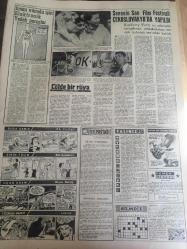 YENİ SABAH GAZETESİ  4 AĞUSTOS 1958 YIL :21 SAYI :6973--Maliye Vekili 359 Milyon Dolar Yardım Temin Ettiğimizi Açıkladı --Biteceği yok :Kıbrıs da dün de 7 kişi öldürüldü --Krutçef ,  Pekin de Mao  Tse Tung  İle Görüştü --Lübnan da  bazı asiller  silahlarını  bıraktılar ---Can Pazarı :Siyavuşgil --Ürdün de hükümet darbesi  sanıkları   muhakeme ediliyor --Senenin  son film festivali  Çekoslovakya da  yapıldı --Atletizm Birinciliklerinde  Dün de Üç Türkiye Rekoru  Tesis  Edildi --Fenerbahçe İlk Maçını Defterdar la Yapılacak --Beşiktaş da  bazı  azalar H. Divanına verilecek --