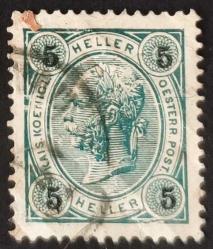 +++ AVUSTURYA İMP. FRANZ JOSEF   1899 5    - DAMGALI , HALİYLE