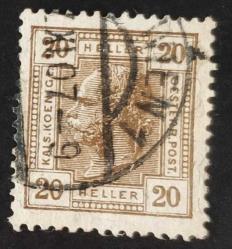 +++ AVUSTURYA İMP. FRANZ JOSEF   1899 20    - DAMGALI