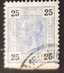 +++ AVUSTURYA İMP. FRANZ JOSEF   1899 25    - DAMGALI