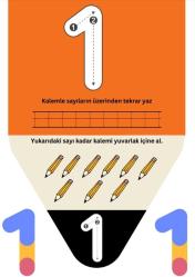 Sevimli Alfabe-Sayılar YAZ-SİL Kitabı