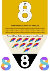 Sevimli Alfabe-Sayılar YAZ-SİL Kitabı