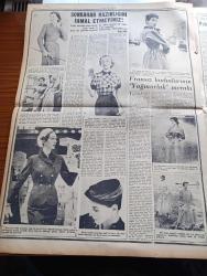 Yeni İstanbul Gazetesi - 23 Ağustos 1953 - Mustafa Nermi - Musaddık Zahidi'nin Emriyle Hapsedildikten Sonra İran Şahı Uçakla Tahran'a Döndü - Amerika'nın Dostları İle Atom Bilgisi Mübadelesi - Enternasyonal Tenis Turnuvası Başladı - Yeni Dış Ticaret Rejimi Yarın İlan Ediliyor - Ankara Vapuru Hadisesi - İzmir Fuarını 140 Bin Kişi Ziyaret Etti - Döner Ayna Yazan Halide Edip Adıvar Yazı Dizisi - Profesör Doktor Sadi Irmak - 1956 Seçimi İçin Yapılan Tahminler - Üniversitede Yabancı Dil İmtihanları - Ordu Atı Müsabakaları - Ankara İstanbul İzmir Radyosu Programı - Hüseyin Avni Şanda - Zeus Sunağı - Anadolu Abideleri Yazan Aziz Ogan - Baydar Derler - Milyon Hırsızı Tercüme Eden Mediha Sayar - Fransız Kadınlarının Yağmurluk Merakı - Pehleviler İdaresi'nde İran - Sabık Mısır Kralı Faruk'un Rakkasesine Bir Suikast - Mau Mau Atış Hedefleri - Çapamarka - Minerva Dikiş Makinesi - Rekor İdrofil Pamuk - Çiftlik Pastörize İnek Sütü - Beynelmilel Frankfurt Sonbahar Fuarı - İthalatçı Mehmet Kavala