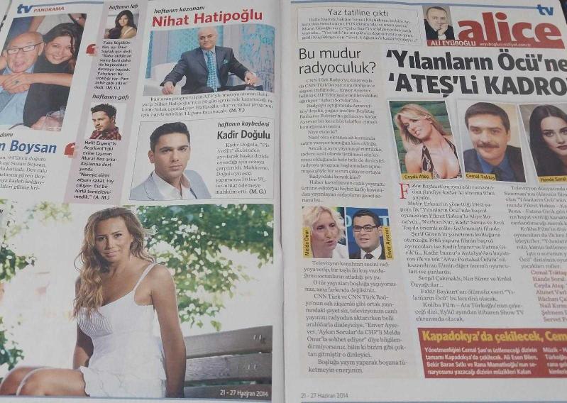 MİLLİYET GAZETESİ MİLLİYET TV TV DERGİ 21 HAZİRAN 27 HAZİRAN 2014  