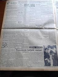 Yeni İstanbul Gazetesi - 10 Ağustos 1953 - Mustafa Nermi - Dün Kore'de 13 Türk Esiri Daha İade Edildi - Dünya Cirit Atma Rekorunu Bud Held Kırdı - Belgrad Radyosu - İran Başbakanı Doktor Musaddık Yanlış Yoldan Dönüyor Mu - Türkiye İçin 20 Milyonluk Ek Kredi - Kasım Gülek CHP'den Kimse Hesap İsteyemez Dedi - Bahadır Dülger Anadolu Ajansından Ayrılıyor Mu - Isparta Hava Alanı Açıldı - Taksim Meydanı'nda Dini Kisve İle Dolaşan Bir Hoca -  Döner Ayna Yazan Halide Edip Adıvar Yazı Dizisi - Numan Kıraç - Adliye Sarayının Birinci Kısım İnşaatına Hız Verildi - Harf İnkılabının 25. Yıldönümü Dün Kutlandı - Edirne'de 100 Kişi Kuduz Tedavisi Görüyor - İçişleri Bakanı Ethem Menderes Madende - General Franco'nun Nutku - Dünyanın 2. Büyük Barajı Hindistan'da Yapılıyor - Ankara İstanbul İzmir Radyosu Programı - Hüseyin Avni Şanda - 2. Mahmut'un İnkılapları - Yeni İstanbul'un Hikayeleri Tomris'in Şüphesi Yazan Ayhan Kırmacı - Birleşik Amerika'da İnşa Edilen Cami- Sinemanın En Sevimli Aktörü John Wayne