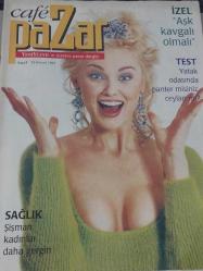 YENİYÜZYIL GAZETESİ-CAFE PAZAR-DERGİ-EK-CAFE-PAZAR-16 KASIM-1997-SAYI:1-KAPAK-FOTOĞRAF-RÖPORTAJ-İZEL-SAĞLIK-ŞİŞMAN-GERGİN-KADINLAR-TEST-PANTER-CEYLAN-AKIN-FRANSA-POP MÜZİK-YEŞİM SALKIM-DEBORAH CAPRİOGLİO-GEORGİA ATLANTA MODEL OF THE SOUTH-NİLÜFER-MODA-NAOMİ CAMPHELL-PRADA-BLUES FESTİVAL-PİLOT-EMEL ARMAN KARAKAŞ-OKYANUS-TARİH-DÜĞÜN-EN YAŞLI GELİN-MINNIE MUNRO-