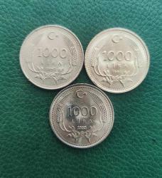1000 LİRA 1990/91/93 YILLARI  ÇİL+++