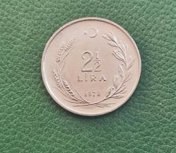 2 BUÇUK LİRA 1978 (DÜZ) YÜKSEK KONDİSYON ÇİL+++