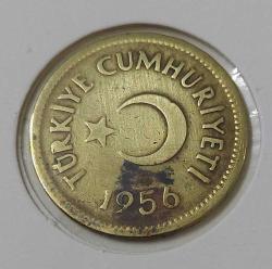 1956 25 KURUŞ MADENİ PİRİNÇ ORİJİNAL 4T2YY1V NADİRDİR