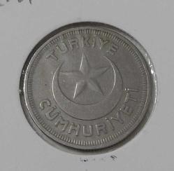 1938 ON 10 KURUŞ ORİJİNAL MADENİ NİKEL ÇİL 2R1AA1R ÇOK NADİR