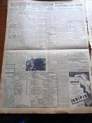 Yeni İstanbul Gazetesi - 19 Temmuz 1952 - Esir Şehrin İnsanları Yazan Nureddin Demir (Kemal Tahir) Yazı Dizisi - Helsinki Olimpiyatı Bugün Büyük Merasimle Açılıyor - Medrano Sirki - Cemal Özgen Musiki Topluluğu - Türk Amerikan Ticaret Anlaşması Nihayete Eriyor - İzmir Demokrat Partisi Divan Üyeleri Arasında da İkilik Çıktı - Mustafa Nermi - Fullbright Anlaşması Gereğince 15 Öğretmen Dün Amerika'ya Gitti - Başbakan Adnan Menderes'i Ölümle Tehdit Eden Hasan Tibet Dün Mahkum Oldu - İzmir'de Verem Yüzde 90'dan Yüzde Bire İnmiş Bulunuyor - Kore'de Şehit Düşen Üsteğmen Osman Gürel'in Eşine Madalya Verildi - Bozcaadada Bir Üzüm Ve Şarap Bayramı Tertip Edildi - Elazığ'da Elektrik Santrali İnşaatı - Sivil Havacılıkta Yeni Bir Merhale - Yüzdeki Kırışıklığı Gideren Yeni Bir Krem - Avrupa Koyunlarında Yeni Bir Hastalık - Ziraat Bankası - Hoover Elektrik Motorları - Minerva Dikiş Makinesi