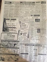 YENİ SABAH GAZETESİ 21 MAYIS 1958  YIL :21 SAYI :6901---D.P ile CHP 'nin arası  tekrar açıldı --İstimlak borçları  vaktinde ödenecek --Cezayir de  donanma asilere iltihak etti --İzmir de büyük bir  döviz kaçakçılığı  ---Taksim  kararımızdan asla  vazgeçmeyeceğiz --Bursa  Uludağ teleferik  hattı  bugün  açılıyor --İlk Türk malı  dikiş makinesi  piyasaya çıktı --Piyasaya 18 bin  Cumhuriyet  Altını  Daha Sürüldü --Sinemalar : Taksim :Ceylan Emine ,Şan :Son Köprü ,Elhamra: Çıplak Ayaklı Kontes ---Esnafın da  öğle tatili  1,5  çıkarılacak --KOÇSİS Fenerbahçe 'de oynamak  istiyor --Lefter  yine kan çıbanı  çıkarmağa başladı --Galatasaray  yarın  Lokomotif 'le  oynuyor --Avrupa şampiyonasında ilk on  arasına gireriz --Faik Gökay FİFA 'ya  müracaatta  bulundu --Merih  I.Spor  dan  bonservis  istedi ---
