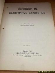 WORKBOOK İN DESCRİPTİVE LİNGUİSTİCS - HENRY ALLAN GLEASON JR. - HOLT , RİNEHART AND WİNSTON INC. - İNGİLİZCE KİTAP (AÇIKLAMALI DİLİSTİK ÇALIŞMA KİTABI)