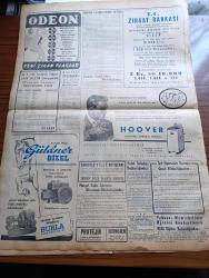 Yeni İstanbul Gazetesi - 5  Temmuz 1952 - Mustafa Nermi - Esir Şehrin İnsanları Yazan Nureddin Demir (Kemal Tahir) Yazı Dizisi - Yunanistan Ve Kıbrıs'ta Yine Mitingler Yapıldı - Arjantin Madam Peron İçin Yasta - Dün Kore'de Büyük Hava Çarpışması - Topraksız Köylüye Bu Yıl 1 Buçuk Milyon Dönüm Arazi Dağıtılacak - Sendikalar Merkez Binasındaki Atatürk Heykeli Parçalandı - Medrano Sirki Şişli'deki Çocuk Hastanesi'nde Temsil Verecek - Yunan Piskoposu Venizelos Birleşmiş Milletler'e Başvuracak - Yakındoğu Memleketleri Buğday Islahı Konferansı - İzmir Fuarına İştirak Edecek Olan Devletler - İngiltere İspanya'ya Silah Satacak - Sudanın Beyaz Serveti Pamuk - Zeytin Ve Zeytinyağı İstihsalimiz -  Churchill'in İhtarı - Doğu Almanya İle Batı Arasındaki Büyük Uçurum - Dünyada Olup Bitenler - Odeon Mağazaları - Hoover Elektrikli Çamaşır Makinası - Güldner Dizel Motorları - Türkiye Güzeli Gelengül Tayfuroğlu Amerika'dan Döndü - İngiliz Atom Bombası Güney Afrika'da