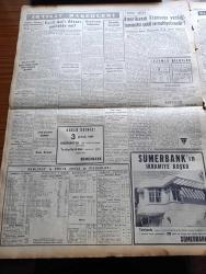 Yeni İstanbul Gazetesi - 5 Haziran 1952 - Berlin'de Doğu Batı Gerginliği Artıyor - Güney Kore Cumhurbaşkanı'nım Hareketine Türkiye'nin Protestosu - Başbakan Adnan Menderes CHP'nin Servetinin Öğrenilmesini Lüzumlu Görüyor - Lille Beşiktaş'ı 3 0 Mağlup Etti - Fransa'da Komünist Hezimeti - Yeni Cephe Gazetesi Sahibi Osman Hamit Tat Bir Kere Daha Mahkum Oldu - Celal Bayar İstanbul'da - Maskeli Hakikat Yazan Deniz Albayı Tevfik İnci Yazı - Dünya Güzellik Müsabakası - Uçan Daireler Bir Seraptan ibaretmiş - Mareşal Papagos Türkiye İle Askeri Anlaşma İstiyor - Profesör Ömer Hilmi Budda Evinde Ölü Bulundu - Birleşmiş Milletler İçin İngiltere Komünist Çin'in Üyeliğini Desteklemiyor - Atatürk'e Küfreden Rizeli Kadir Özçelik Tevkif Edildi - Yerli Malı Davası Unutuldu Mu - Kıbrıs Türkleri Arasında Yazan Fikret Adil Yazı Dizisi - Avrupa'nın En Tehlikeli Adamı Skorzeny Anlatıyor Mussolini'yi Nasıl Kaçırdım Yazı Dizisi - Fendt Dieselross Traktörleri - Zündapp Motosikletleri - Çapamarka - Volvo Kamyon
