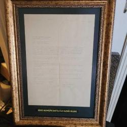 LOT.14 » BİZZAT DENİZ GEZMİŞ TARAFINDAN DAKTİLO İLE YAZILMIŞ BİLDİRİ. NADİR ÖTESİ.