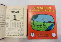 Efemera - 1 Ocak 1983 hediyelik orijinal Mevlana takvim yaprağı (Cin Ali kitabı hediyeli:) - kitantik - kitaLog