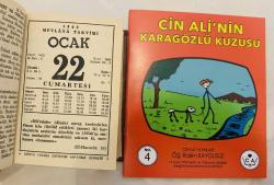 22 Ocak 1983 hediyelik orijinal Mevlana takvim yaprağı (Cin Ali kitabı hediyeli:)