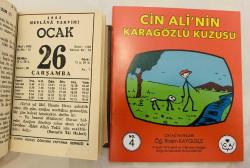 26 Ocak 1983 hediyelik orijinal Mevlana takvim yaprağı (Cin Ali kitabı hediyeli:)