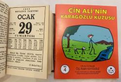 29 Ocak 1983 hediyelik orijinal Mevlana takvim yaprağı (Cin Ali kitabı hediyeli:)