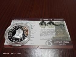 LOT.1 » Antalya Müzesi 100.yıl Hatıra Gümüş Para Çil