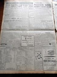 Yeni İstanbul Gazetesi - 6 Haziran 1952 - Mustafa Nermi - General Eisenhower Harbin Genişlemesini İstemiyor - Fransa'da Dün Kızıllar Yine Mağlup -  Halk Partisinin Kanunsuz Aldığı Paralar Hakkında Yeni Bir Teklif - Amerika Sovyetleri Dün De Protesto Etti - Ankara'da Dost Yunan Kralını Karşılama Töreni Provası Yapıldı - Kraliçe Elizabeth 26. Yaş Gününü Kutladı - Maskeli Hakikat Yazan Deniz Albayı Tevfik İnci Yazı Dizisi - Araba Vapuru Seferleri Islah Ediliyor - Kore'ye Gönderilecek Bayram Hediyeleri - Yurtta Girişilen Sıtma Mücadelesi - Ingrid Bergman Eski Kocasını İtham Ediyor - İsrail Ürdün Hududunda Çarpışma- Yunanistan'da Kadınlar Seçimlere İştirak Edecek - Avrupa'nın En Tehlikeli Adamı Skorzeny Anlatıyor Mussolini'yi Nasıl Kaçırdım Yazı Dizisi - Kıbrıs Türkleri Arasında Yazan Fikret Adil Yazı Dizisi - Ramazanlık Köşe Yazısı - Sümerbank - Ziraat Bankası - Türk Ticaret Bankası - James Motosikletleri - Aga Radyo - Normag Traktör - Çapamarka - Orgeneral Holl Ankara'ya Geliyor