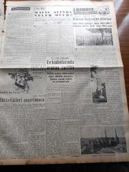 Yeni İstanbul Gazetesi - 6 Haziran 1952 - Mustafa Nermi - General Eisenhower Harbin Genişlemesini İstemiyor - Fransa'da Dün Kızıllar Yine Mağlup -  Halk Partisinin Kanunsuz Aldığı Paralar Hakkında Yeni Bir Teklif - Amerika Sovyetleri Dün De Protesto Etti - Ankara'da Dost Yunan Kralını Karşılama Töreni Provası Yapıldı - Kraliçe Elizabeth 26. Yaş Gününü Kutladı - Maskeli Hakikat Yazan Deniz Albayı Tevfik İnci Yazı Dizisi - Araba Vapuru Seferleri Islah Ediliyor - Kore'ye Gönderilecek Bayram Hediyeleri - Yurtta Girişilen Sıtma Mücadelesi - Ingrid Bergman Eski Kocasını İtham Ediyor - İsrail Ürdün Hududunda Çarpışma- Yunanistan'da Kadınlar Seçimlere İştirak Edecek - Avrupa'nın En Tehlikeli Adamı Skorzeny Anlatıyor Mussolini'yi Nasıl Kaçırdım Yazı Dizisi - Kıbrıs Türkleri Arasında Yazan Fikret Adil Yazı Dizisi - Ramazanlık Köşe Yazısı - Sümerbank - Ziraat Bankası - Türk Ticaret Bankası - James Motosikletleri - Aga Radyo - Normag Traktör - Çapamarka - Orgeneral Holl Ankara'ya Geliyor