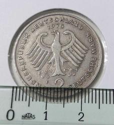 1976-F BATI ALMANYA DEUTSCHE 2 MARK ORİJİNAL MADENİ PARASI NADİR HARFLISI ÇOK ÇOK TEMİZ ÜÜ2EE1A ÇOK NADİR