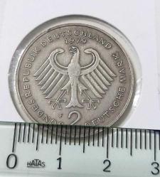 1979-F BATI ALMANYA DEUTSCHE 2 MARK ORİJİNAL MADENİ PARASI NADİR HARFLISI ÇOK ÇOK TEMİZ X2YY3R4 ÇOK NADİR