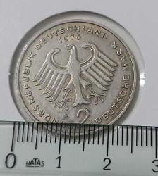 1976-F BATI ALMANYA DEUTSCHE 2 MARK ORİJİNAL MADENİ PARASI NADİR HARFLISI ÇOK ÇOK TEMİZ YY3ŞŞŞ2 ÇOK NADİR