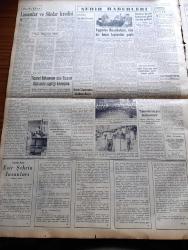 Yeni İstanbul Gazetesi - 18 Haziran 1952 - Mustafa Nermi - Esir Şehrin İnsanları Yazan Nureddin Demir (Kemal Tahir) Yazı Dizisi - Rusya'nın İsveç'i İstila Planları Meydana Çıktı - Kral Paul'ün Celal Bayar'a Bir Mesajı - Sosyalist Partiden 14 Kişi Yakalandı -  Esat Adil Müstecabioğlu - Yusuf Ahıskalı - Vahit Kıvılcım - Veli Dolu - Halk Partisinin Zimmetinde Bulunan Paralar - Limanlar Ve Silolar Kredisi - Şehir Tiyatrosunun Yeni Rejisörü Max Meinecke - Türkiye Fransa Kültür Anlaşması Dün İmzalandı - Rusya Amerikan Gemilerini İade Edecek - Ticanilerin Duruşması - Mahmutpaşa Çarşısı Nerede Başlar Ve Nerede Son Bulur - Birleşik Amerika'nın 1953 Bütçesi - Namık Kemal'in Magosa'sı - Kadın Hapishanesinde Doğan Çocuklar - Bulmaca - Tiyatro Eserleri Ve Mektep Çocukları - Fendt Dieselross Traktörleri - Meşhur Oliver Yazı Makineleri -  Çapamarka - Aga Radyo - Gripin - Pilli Luxor Radyo - Refik Şevket İnce İstifasını Geri Aldı